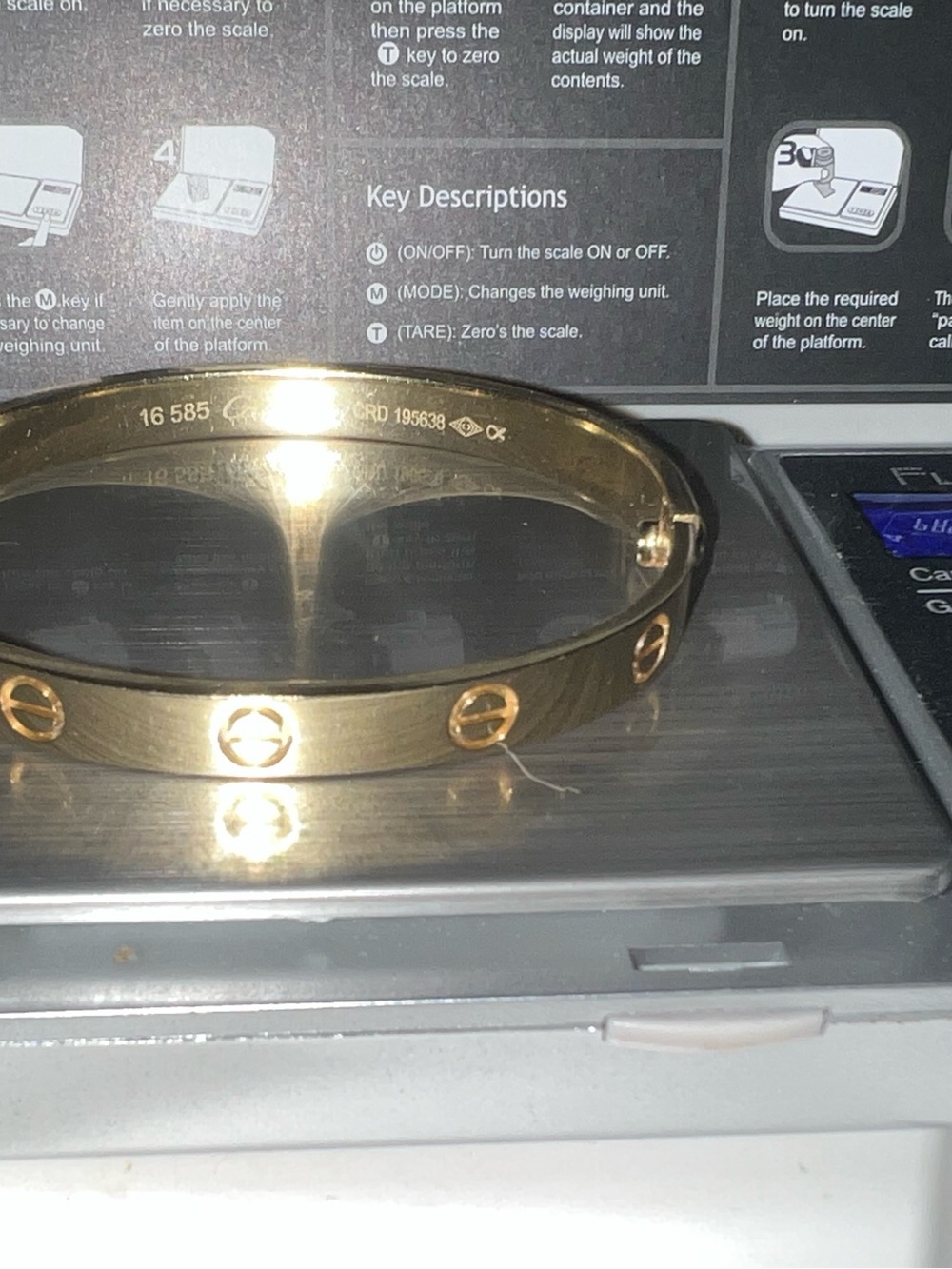Gold Screw-Accent Bangle